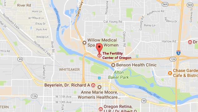 Google Map - Fertility Center of Oregon